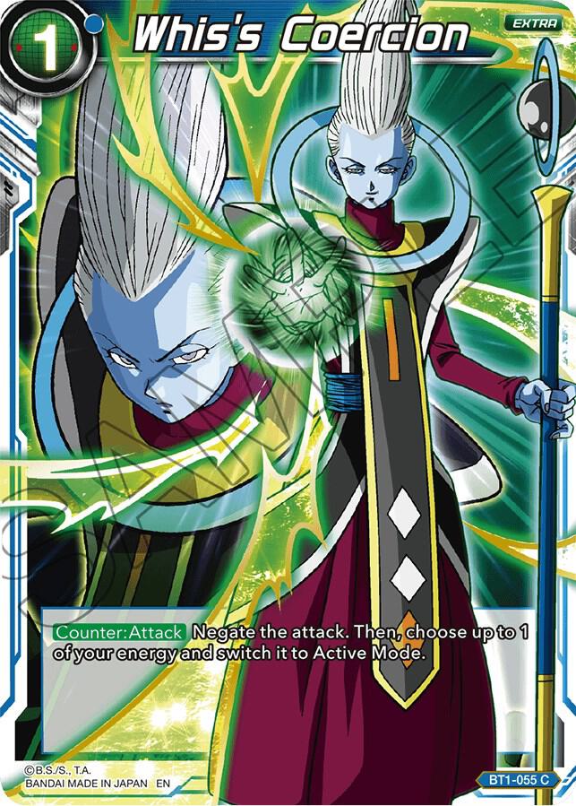 Whiss Coercion Alternate Art BT1-055 Special Anniversary Set Dragonball Super card