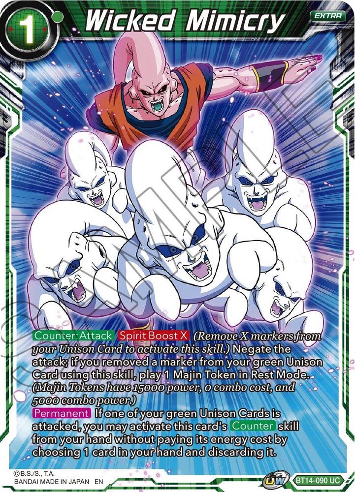 Wicked Mimicry BT14-090 Cross Spirits Dragonball Super card