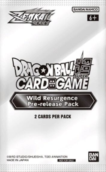 Wild Resurgence Pre Release Pack  Wild Resurgence Pre-Release Cards Dragonball Super card