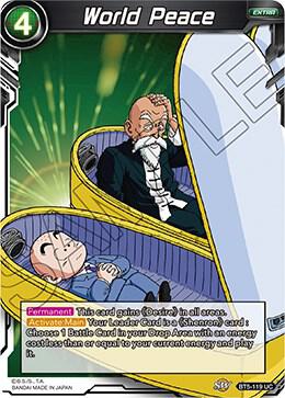 World Peace BT5-119 Miraculous Revival Dragonball Super card