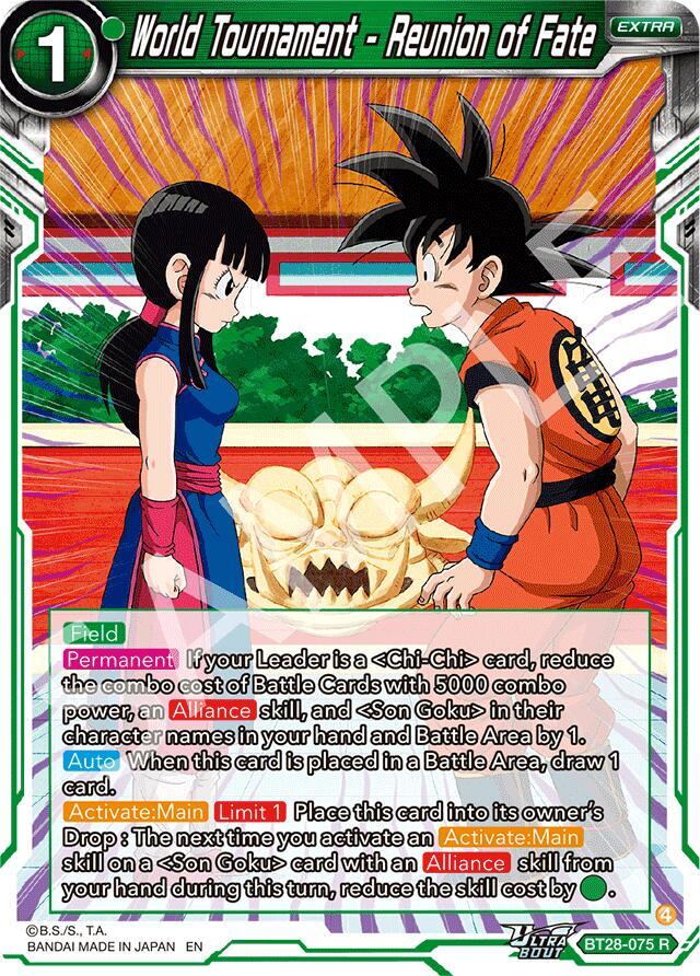 World Tournament Reunion of Fate BT28-075 Prismatic Clash Dragonball Super card