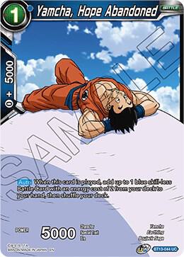 Yamcha Hope Abandoned Foil BT13-044 Supreme Rivalry Dragonball Super card