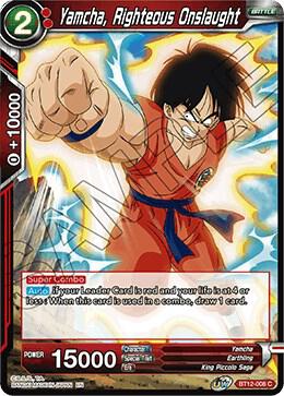 Yamcha Righteous Onslaught Foil BT12-008 Vicious Rejuvenation Dragonball Super card