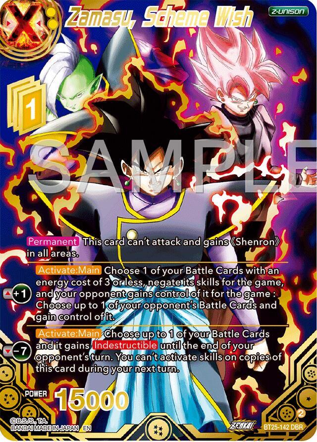 Zamasu Scheme Wish DBR BT25-142 Legend of the Dragon Balls Dragonball Super card