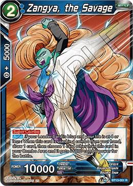 Zangya the Savage Foil BT13-051 Supreme Rivalry Dragonball Super card