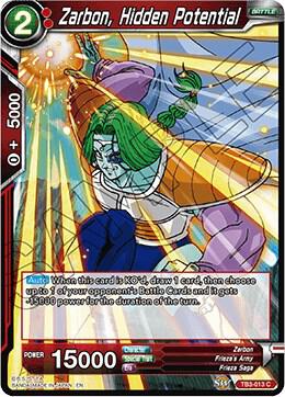 Zarbon Hidden Potential Foil TB3-013 Clash of Fates Dragonball Super card