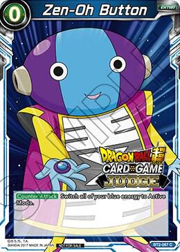 Zen Oh Button BT2-067 Judge Promotion Cards Dragonball Super card