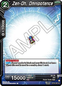 Zen Oh Omnipotence BT29-099 Fearsome Rivals Dragonball Super card