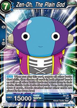 Zen Oh The Plain God BT2-060 Union Force Dragonball Super card