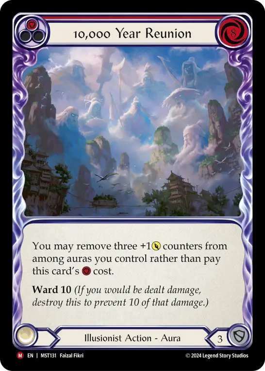 10,000 Year Reunion RED MST131 - Part the Mistveil - Flesh and blood card