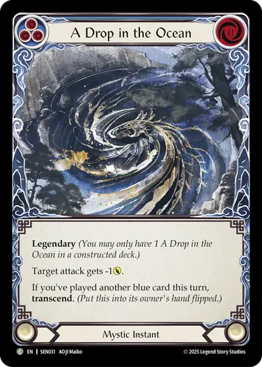 A Drop in the Ocean SEN031 - Silver Age Chapter 2 - Enigma - Flesh and blood card