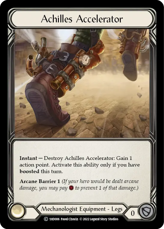 Achilles Accelerator 1HD006 - Dash - Blitz Deck - Flesh and blood card