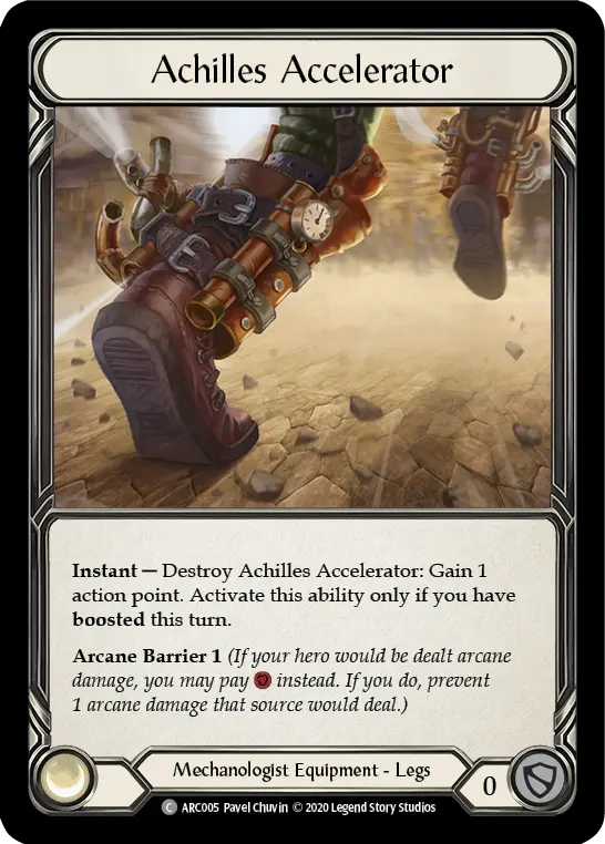 Achilles Accelerator U-ARC005-RF - Arcane Rising - Unlimited - Flesh and blood card
