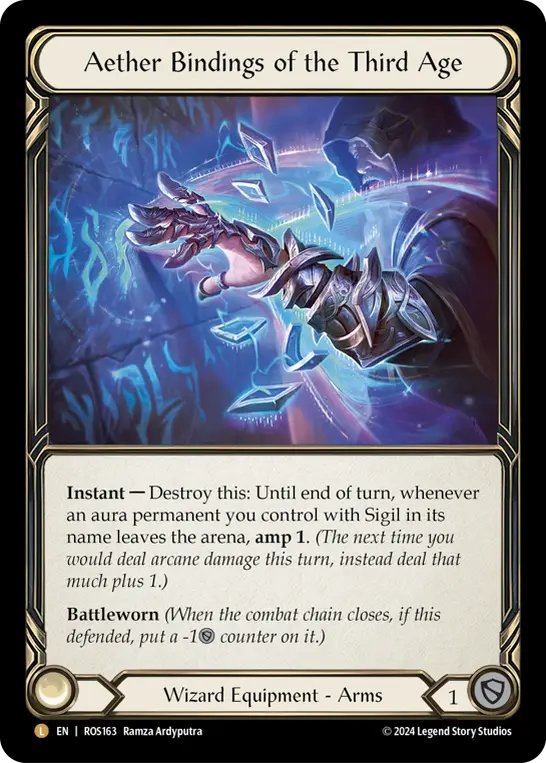 Aether Bindings of the Third Age ROS163-RF - Rosetta - Flesh and blood card