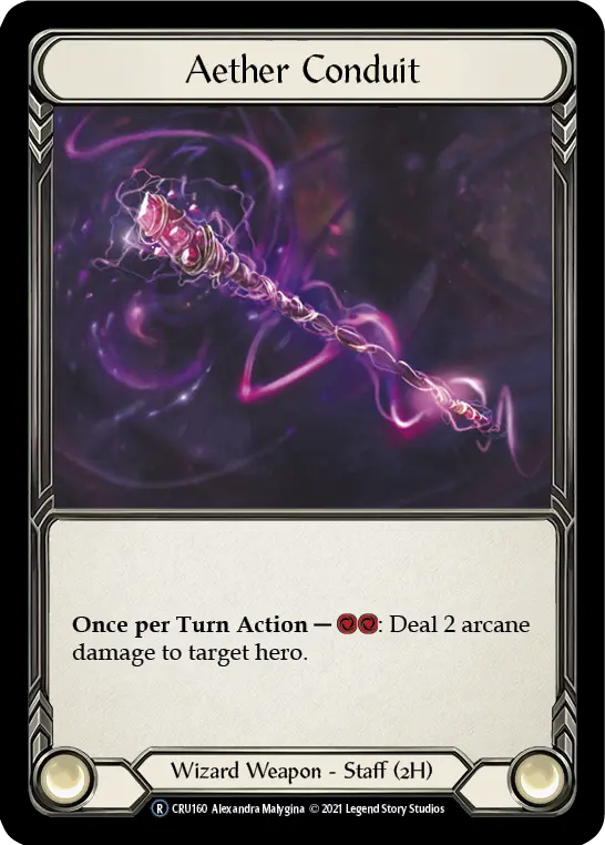 Aether Conduit U-CRU160-RF - Crucible of War - Unlimited - Flesh and blood card