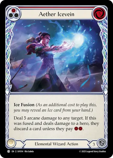 Aether Icevein SIY014 - Silver Age Chapter 1 - Iyslander - Flesh and blood card
