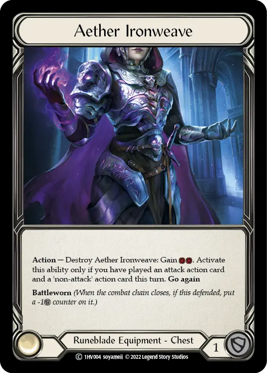 Aether Ironweave 1HV004 - Viserai - Blitz Deck - Flesh and blood card