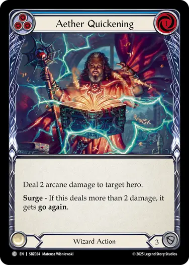 Aether Quickening SBZ024 - Silver Age Chapter 3 - Blaze, Firemind - Flesh and blood card