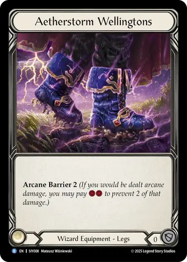 Aetherstorm Wellingtons SIY008 - Silver Age Chapter 1 - Iyslander - Flesh and blood card