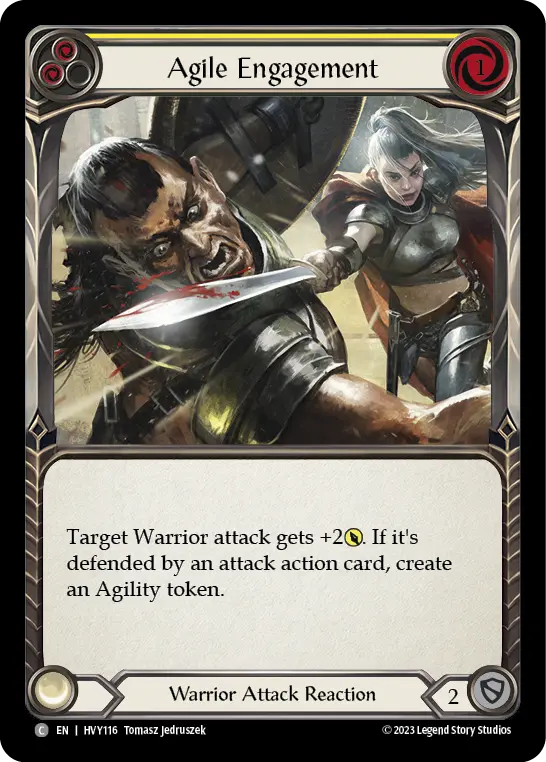 Agile Engagement YELLOW HVY116 - Heavy Hitters - Flesh and blood card