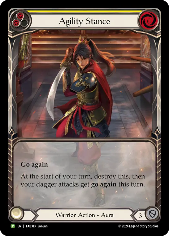 Agility Stance YELLOW FAB313-RF - Calling - The Hunted - Flesh and blood card
