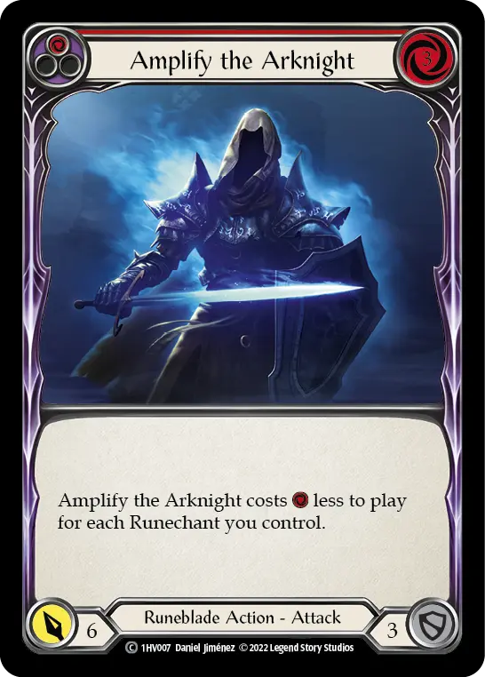 Amplify the Arknight RED 1HV007 - Viserai - Blitz Deck - Flesh and blood card