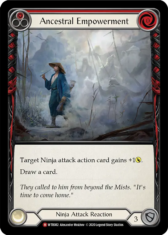 Ancestral Empowerment RED R-WTR082 - Welcome to Rathe - Unlimited Revised - Flesh and blood card