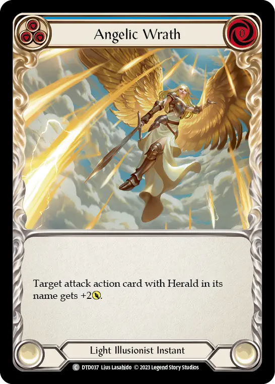 Angelic Wrath BLUE DTD037 - Dusk till Dawn - Flesh and blood card