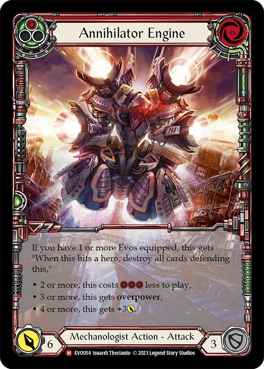 Annihilator Engine RED EVO054-EA - Bright Lights - Flesh and blood card