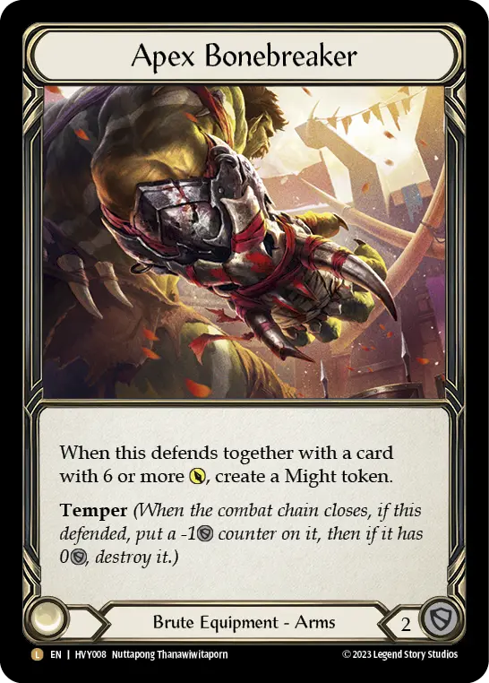 Apex Bonebreaker HVY008-RF - Heavy Hitters - Flesh and blood card