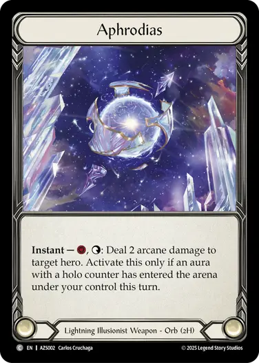 Aphrodias AZS002-RF - Armory Deck - Zyggy Starlight - Flesh and blood card