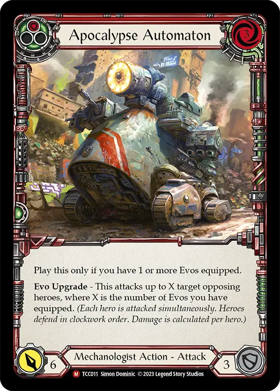 Apocalypse Automaton RED TCC011 - Round the Table: TCC x LSS - Flesh and blood card