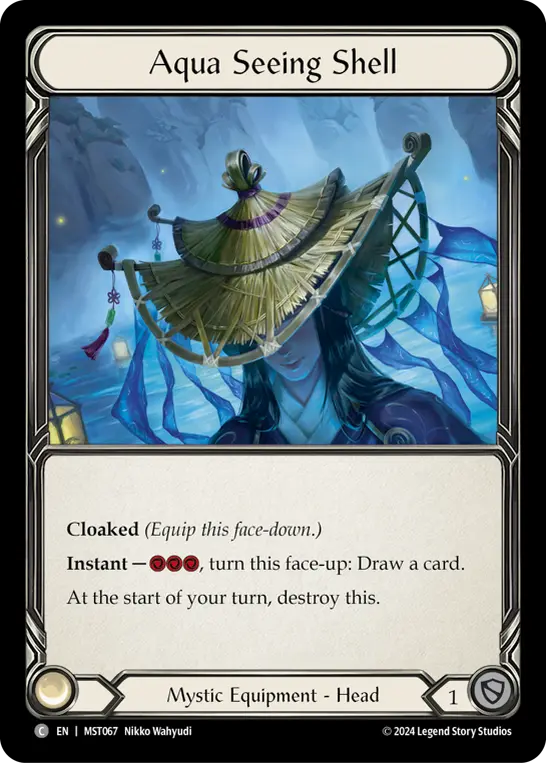 Aqua Seeing Shell MST067 - Part the Mistveil - Flesh and blood card