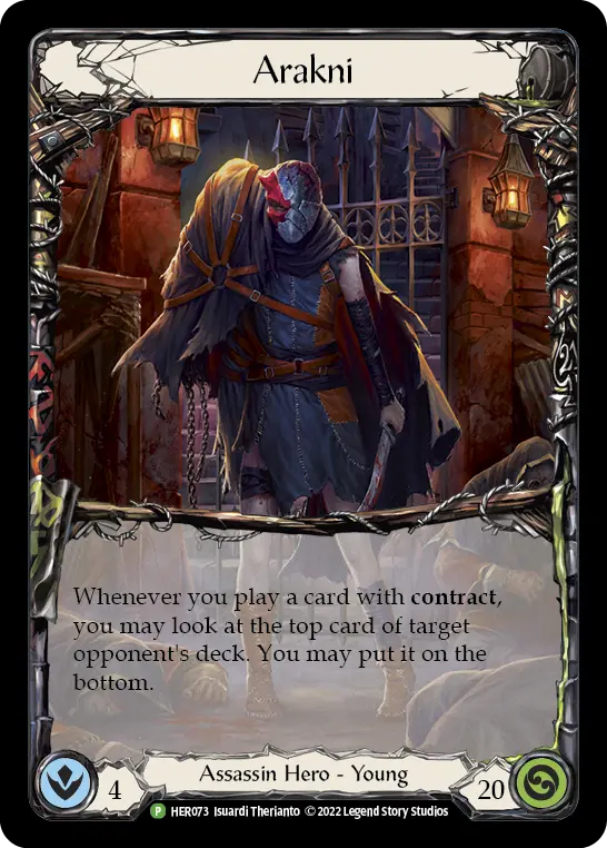 Arakni HER073-CF - Calling - Baltimore 2022 - Flesh and blood card