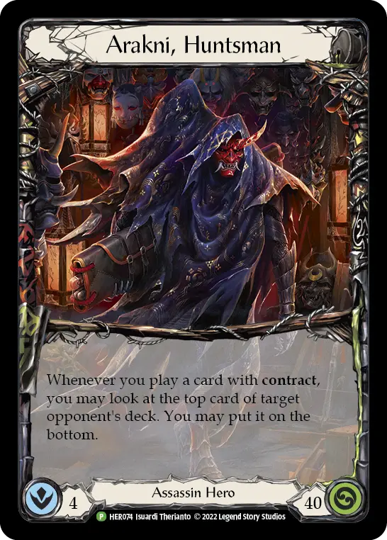 Arakni, Huntsman HER074-CF - Armory - Season 8 - Flesh and blood card