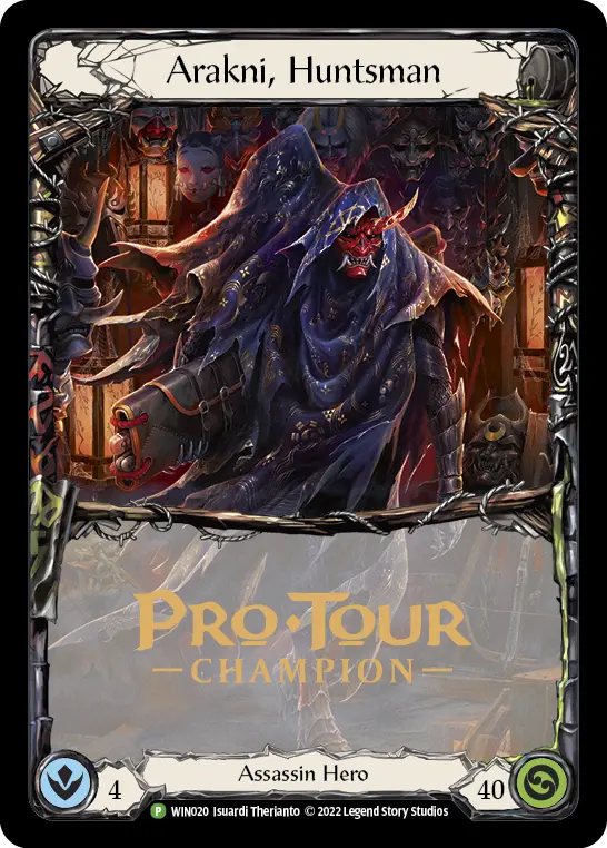 Arakni, Huntsman WIN020-CF - Pro Tour Champion Cards - Outsiders - Flesh and blood card