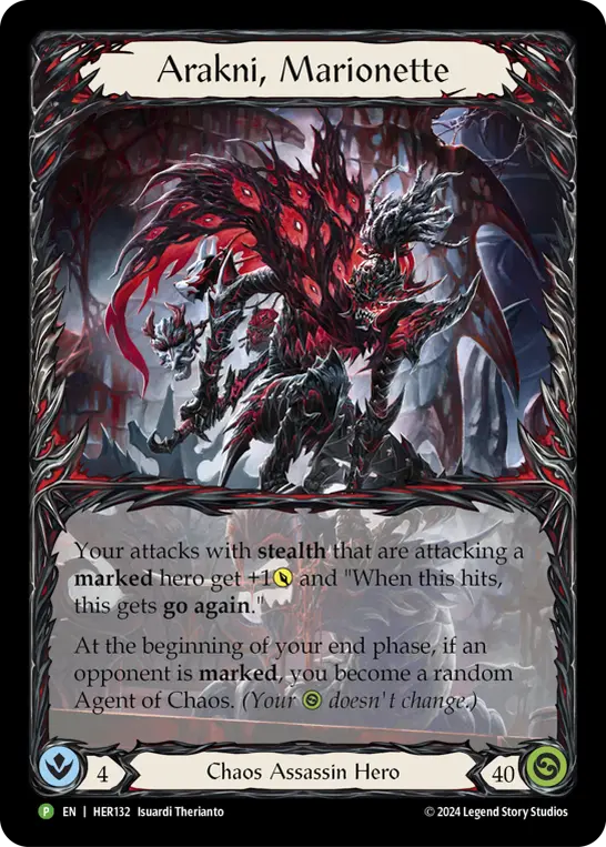 Arakni, Marionette HER132-RF - Road to Nationals - 2025 - Flesh and blood card