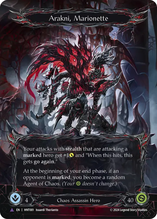 Arakni, Marionette HNT001-MV - The Hunted - Flesh and blood card
