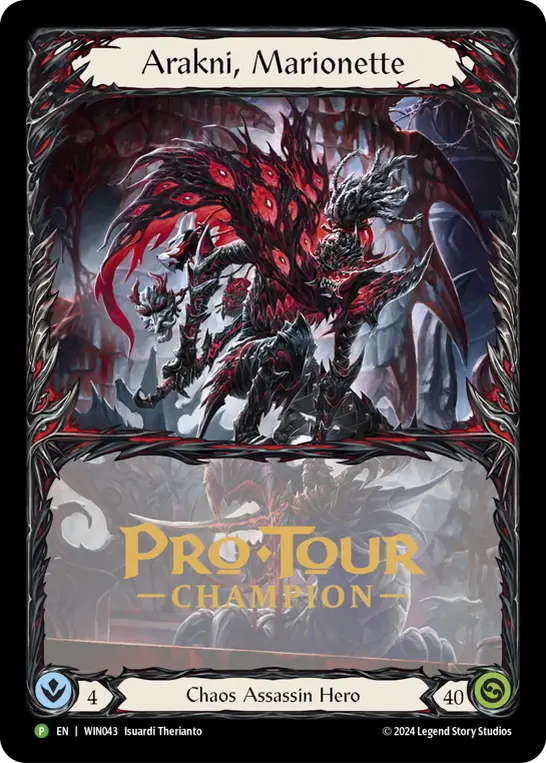 Arakni, Marionette WIN043-CF - Pro Tour Champion Cards - The Hunted - Flesh and blood card