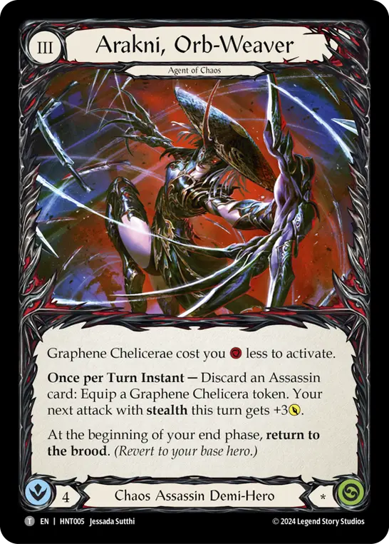 Arakni, Orb-Weaver HNT005 - The Hunted - Flesh and blood card