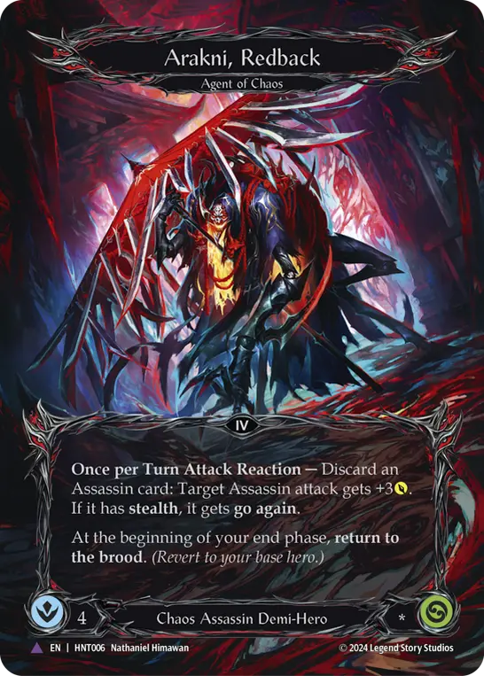 Arakni, Redback HNT006-MV - The Hunted - Flesh and blood card