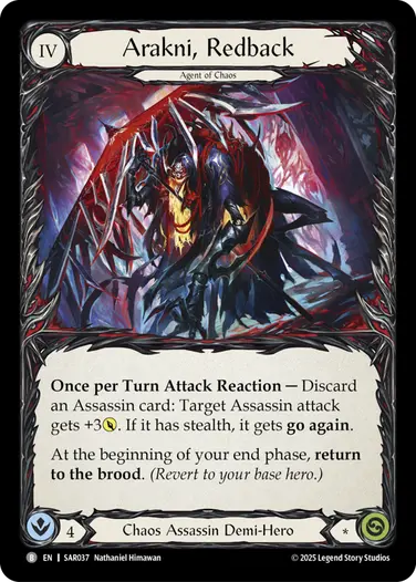 Arakni, Redback SAR037 - Silver Age Chapter 2 - Arakni, Web of Deceit - Flesh and blood card