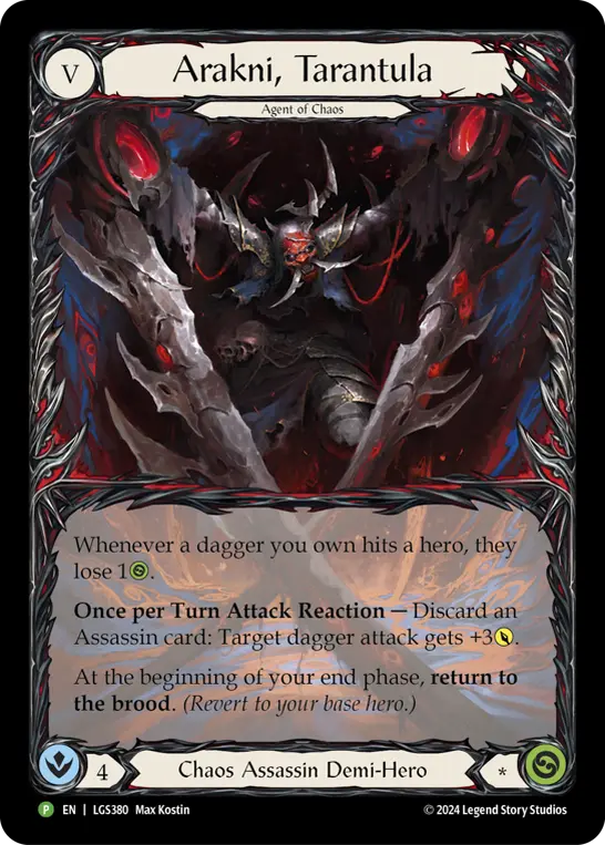 Arakni, Tarantula LGS380-RF - World Premiere - The Hunted - Flesh and blood card