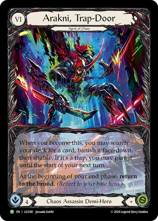 Arakni, Trap-Door LGS381-RF - World Premiere - The Hunted - Flesh and blood card