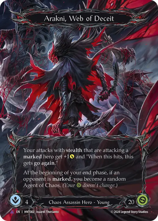 Arakni, Web of Deceit HNT002-MV - The Hunted - Flesh and blood card