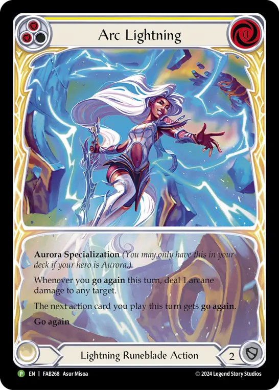 Arc Lightning YELLOW FAB268-RF - Calling - Rosetta - Flesh and blood card