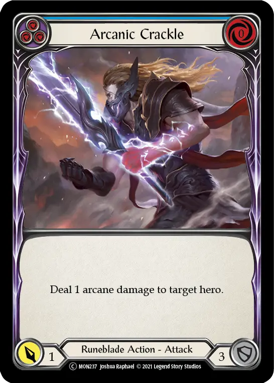 Arcanic Crackle BLUE U-MON237-RF - Monarch - Unlimited - Flesh and blood card
