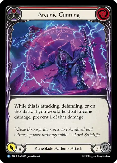 Arcanic Cunning OMN088 - Omens of the Third Age - Flesh and blood card