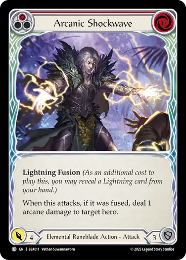 Arcanic Shockwave SBA011 - Silver Age Chapter 3 - Briar - Flesh and blood card