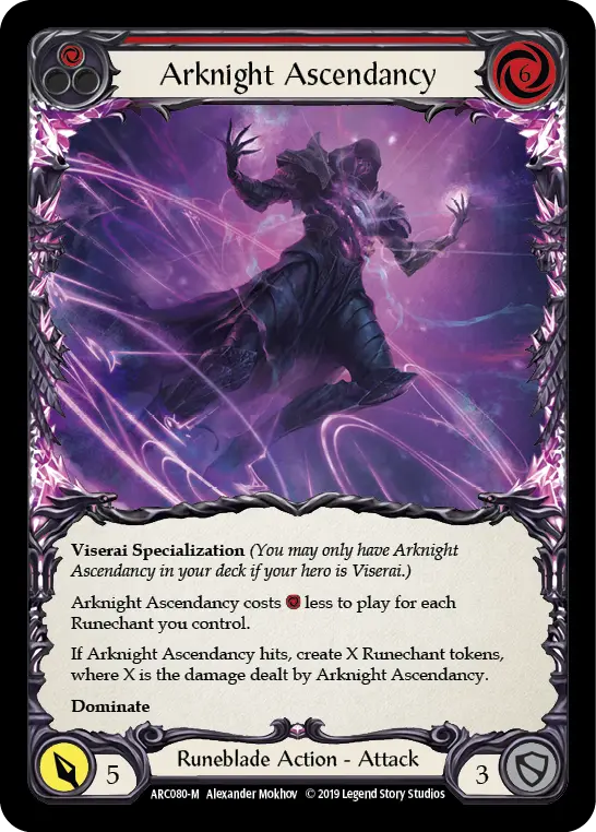 Arknight Ascendancy RED ARC080 - Arcane Rising - Flesh and blood card